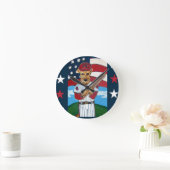 AIREDALE TERRIER RONDE KLOK (Huis)