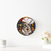 AIREDALE TERRIER RONDE KLOK (Huis)