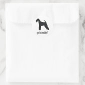 Airedale Terrier Ronde Sticker (Tas)