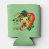 Airedale Terrier Saint Patricks Day Blikjeskoeler (Achterkant)