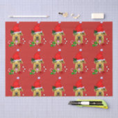 Airedale Terrier Santa Hoed Kerstmis Tissuepapier (Craft)