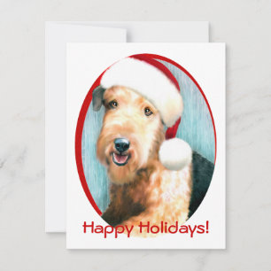 Airedale Terrier Santa Kaart