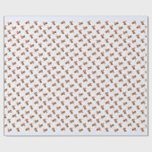 Airedale Terrier Santa Paws Cadeaupapier (Vlak)