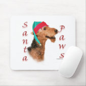 Airedale Terrier Santa Paws Muismat (Met muis)