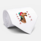 Airedale Terrier Santa Paws Stropdas (Opgerold)