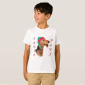 Airedale Terrier Santa Paws T-shirt (Voorkant volledig)