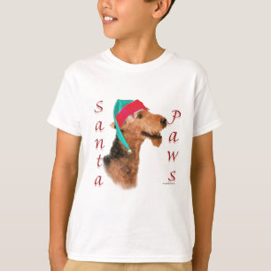 Airedale Terrier Santa Paws T-shirt