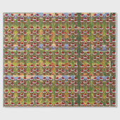 Airedale Terrier Santas Cadeaupapier (Vlak)