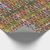 Airedale Terrier Santas Cadeaupapier (Hoek)