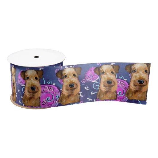 AIREDALE TERRIER SATIJNEN LINT (Spoel)