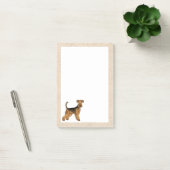 Airedale Terrier Schattige Bingley Terrier Hond Post-it® Notes (Kantoor)