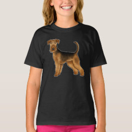 Airedale Terrier Schattige Bingley Terrier Hondent T-shirt