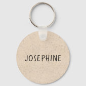 Airedale Terrier Schattige Cartoon Hondenhoofd Clo Sleutelhanger (Achterkant)