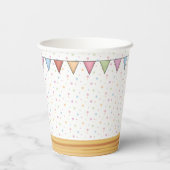 Airedale Terrier Schattige Dog Pastel Happy Birthd Papieren Bekers (Achterkant)