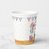 Airedale Terrier Schattige Dog Pastel Happy Birthd Papieren Bekers (Rechts)