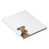 Airedale Terrier Schattige Hondenkop Bingley Terri Notitieblok (Schuin)