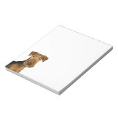 Airedale Terrier Schattige Hondenkop Bingley Terri Notitieblok (Linkerzijde)