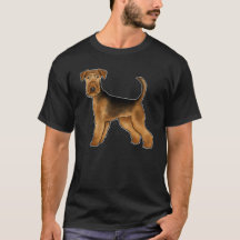Airedale Terrier Schattigee Cartoon Dog Bingley Te