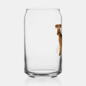 Airedale Terrier Schattigee Cartoon Dog met aangep Blikvorm Glas (Rechts)
