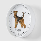 Airedale Terrier Schattigee cartoon hond en aangep (Hoek)