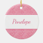 Airedale Terrier Schattigee hondenliefde en harten Keramisch Ornament (Achterkant)