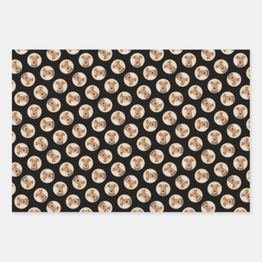 Airedale Terrier Schilderen Schattigee Originele H Inpakpapier Vel (Voorkant 3)