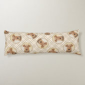 Airedale Terrier Schilderen Schattigee Originele H Lichaamskussen (Achterkant)