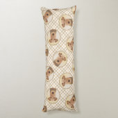 Airedale Terrier Schilderen Schattigee Originele H Lichaamskussen (Achterkant (Verticaal))