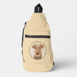 Airedale Terrier Schilderen Schattigee Originele H Sling Bag