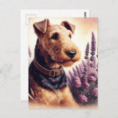  Airedale Terrier schilderij Briefkaart (Voorkant / Achterkant)