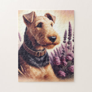  Airedale Terrier schilderij Legpuzzel
