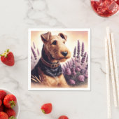  Airedale Terrier schilderij Servet (Insitu)