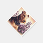  Airedale Terrier schilderij Servet (Hoek)