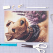  Airedale Terrier schilderij Tissuepapier (Craft)