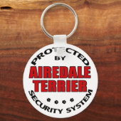 Airedale Terrier Security Sleutelhanger (Voorkant)