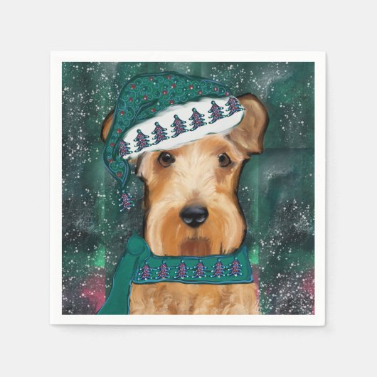 Airedale Terrier  Servet (Voorkant)