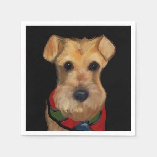 Airedale Terrier   Servet (Voorkant)