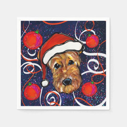 AIREDALE TERRIER SERVET (Voorkant)