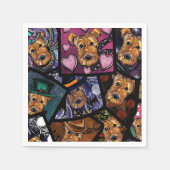 AIREDALE TERRIER SERVET (Voorkant)