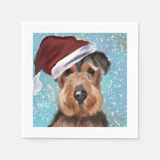 AIREDALE TERRIER SERVET (Voorkant)