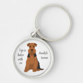 Airedale Terrier Sleutelhanger (Voorkant)