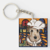 AIREDALE TERRIER SLEUTELHANGER (voorkant)