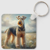 Airedale Terrier Sleutelhanger (Achterkant)