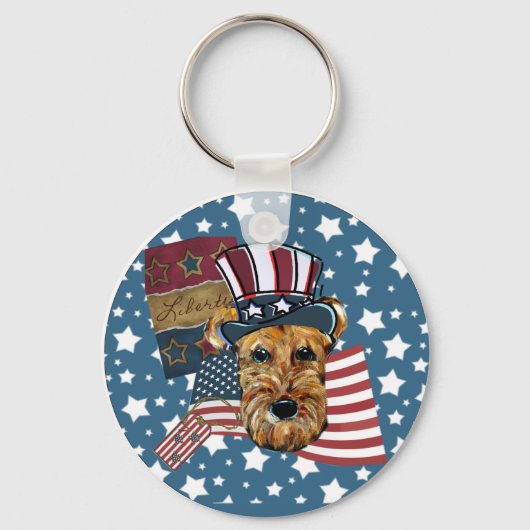 AIREDALE TERRIËR SLEUTELHANGER (Voorkant)