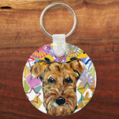 AIREDALE TERRIËR SLEUTELHANGER (Voorkant)