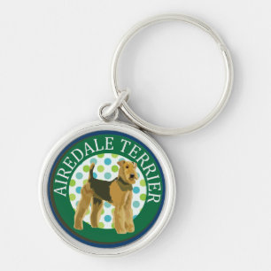 Airedale terriër sleutelhanger
