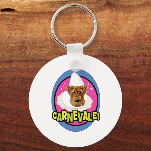 AIREDALE TERRIER SLEUTELHANGER (Voorkant)