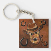 AIREDALE TERRIER SLEUTELHANGER (voorkant)