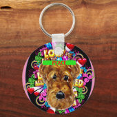 AIREDALE TERRIËR SLEUTELHANGER (Voorkant)