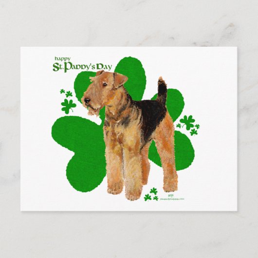 Airedale Terrier St Paddy Briefkaart (Voorkant)